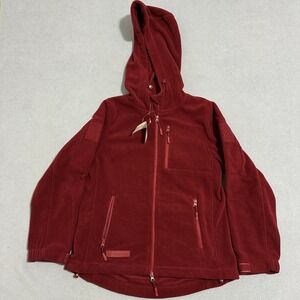 Baerskin Tactical Softshell Fleece Hoodie Jacket Womens Size Medium Burgundy